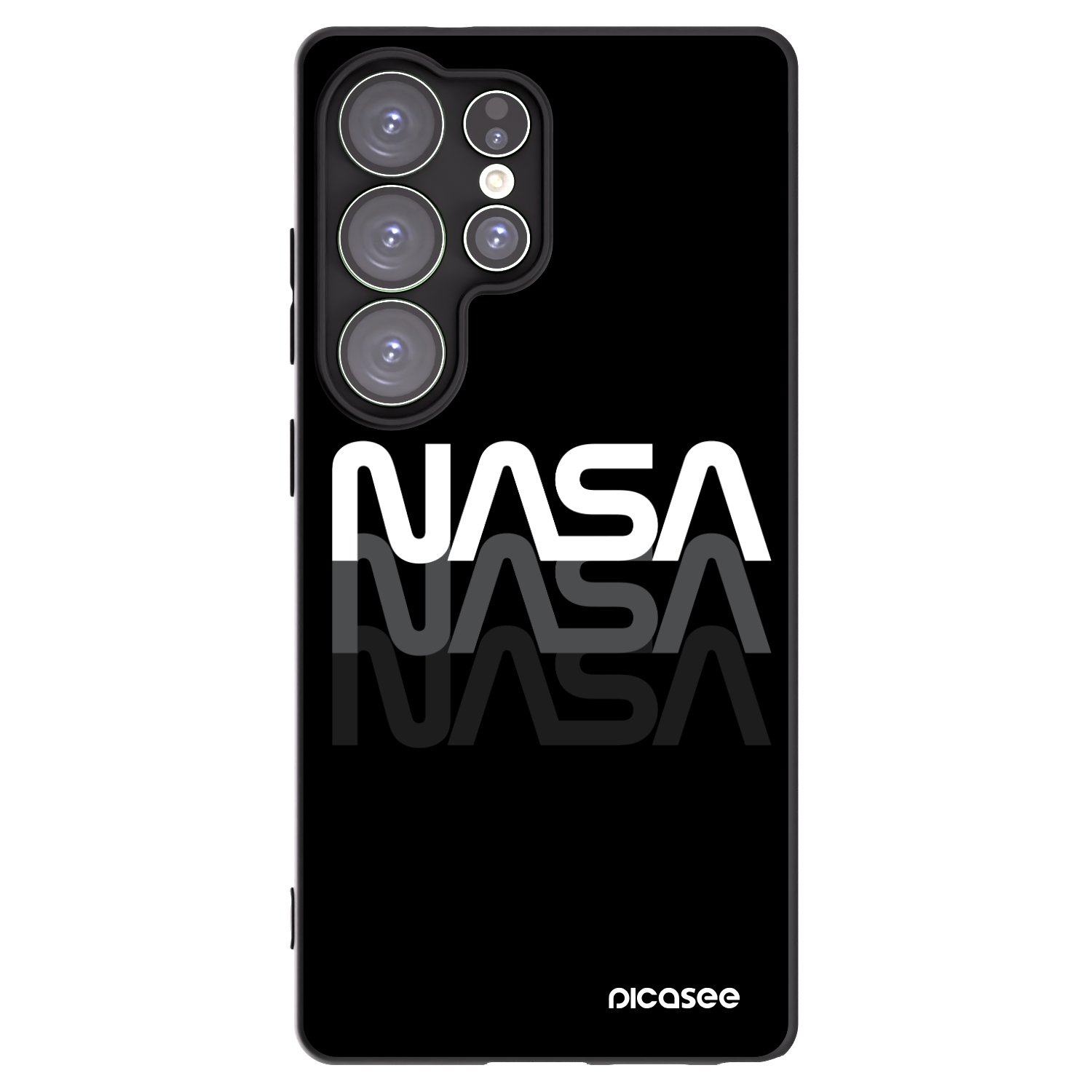 Picasee silikonový černý obal pro Samsung Galaxy S25 Ultra 5G - NASA Triple
