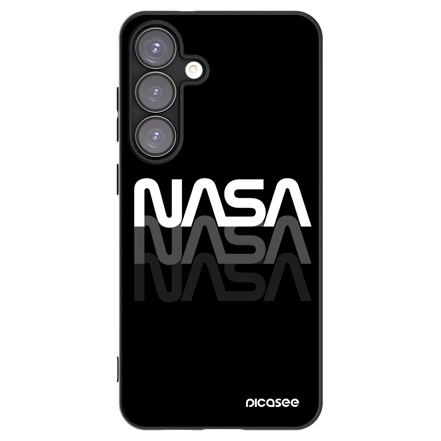Picasee silikonový černý obal pro Samsung Galaxy S25+ 5G - NASA Triple