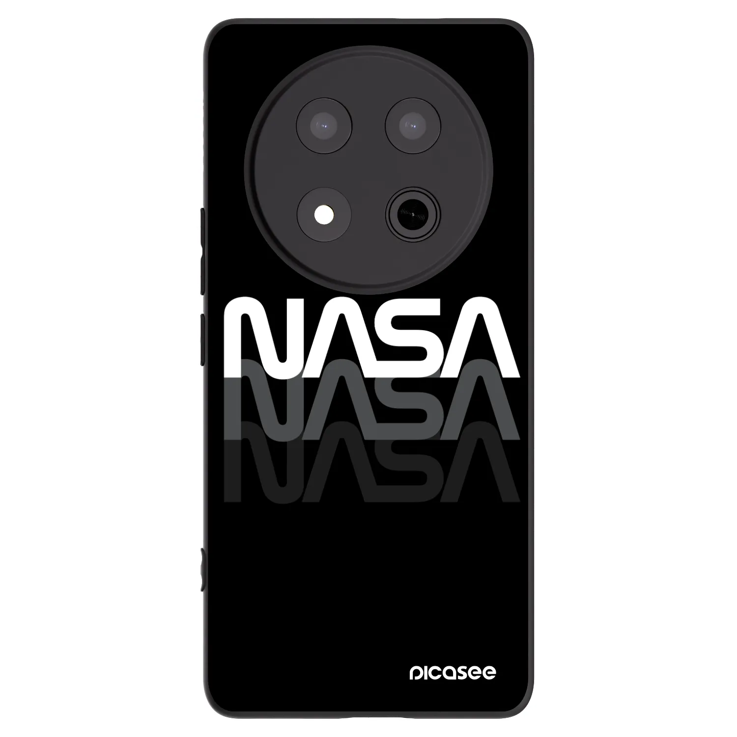 Picasee silikonový černý obal pro Honor Magic7 Lite 5G - NASA Triple