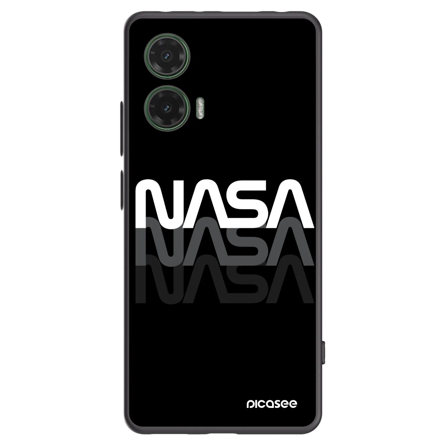 Picasee silikonový černý obal pro Motorola Moto G35 5G - NASA Triple