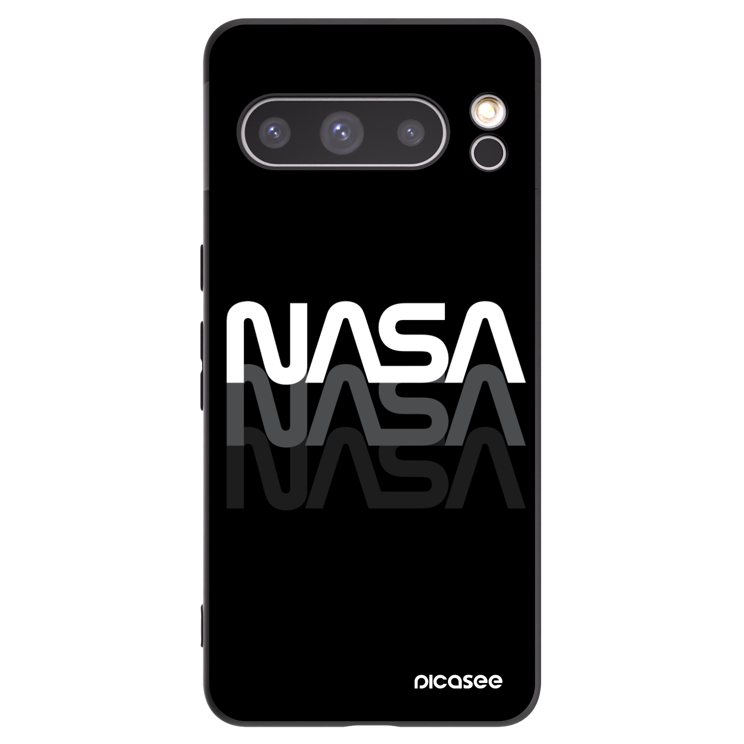 Picasee silikonový černý obal pro Google Pixel 8 Pro - NASA Triple