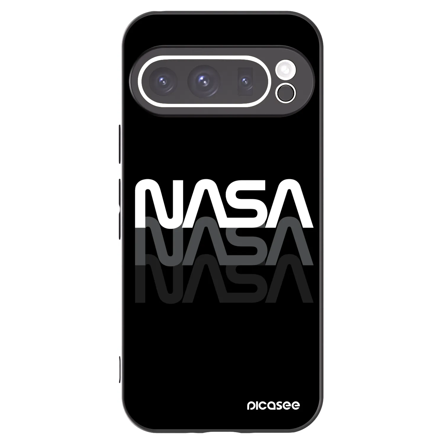 Picasee silikonový černý obal pro Google Pixel 9 Pro - NASA Triple
