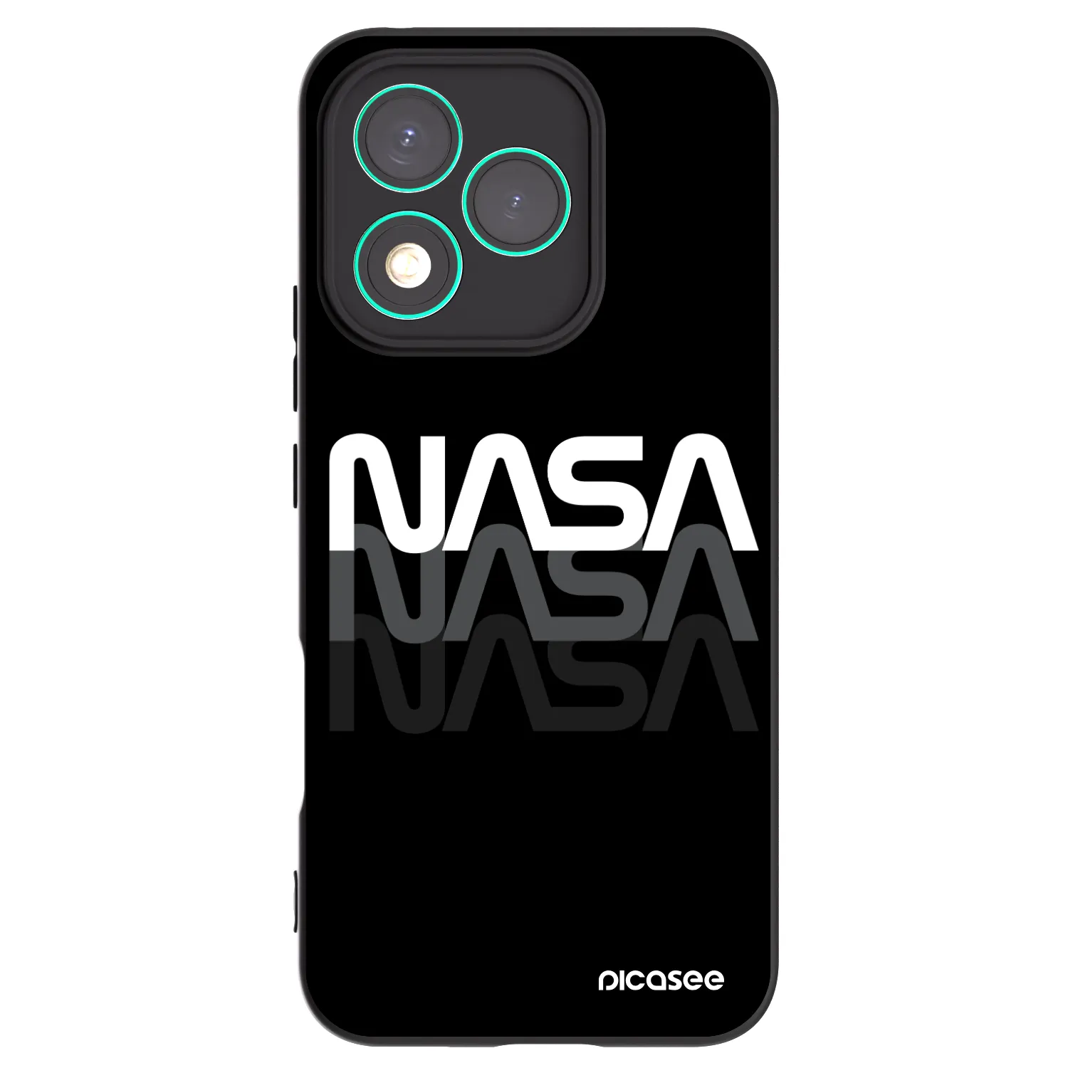 Picasee silikonový černý obal pro Honor 400 Lite 5G - NASA Triple