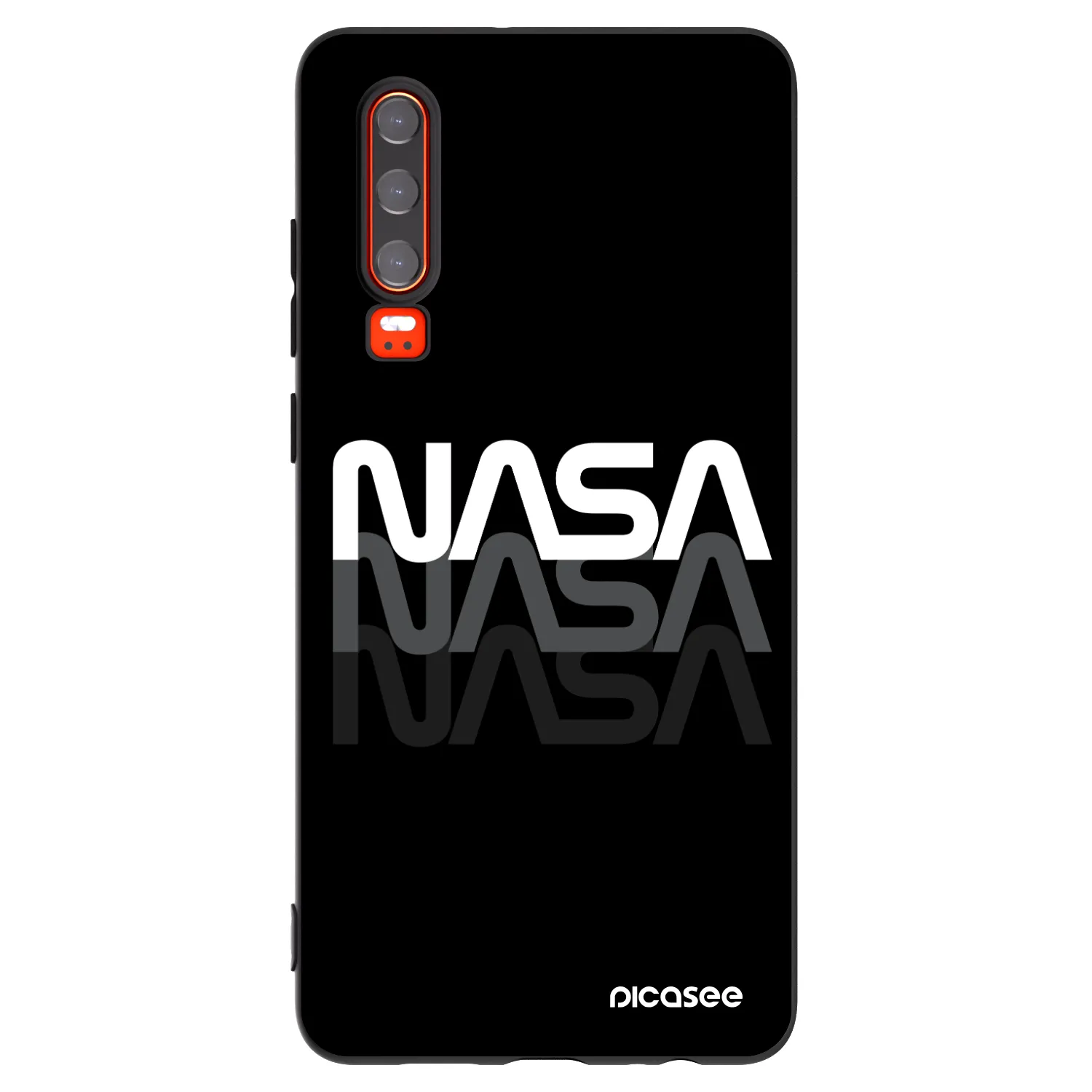 Picasee silikonový černý obal pro Huawei P30 - NASA Triple