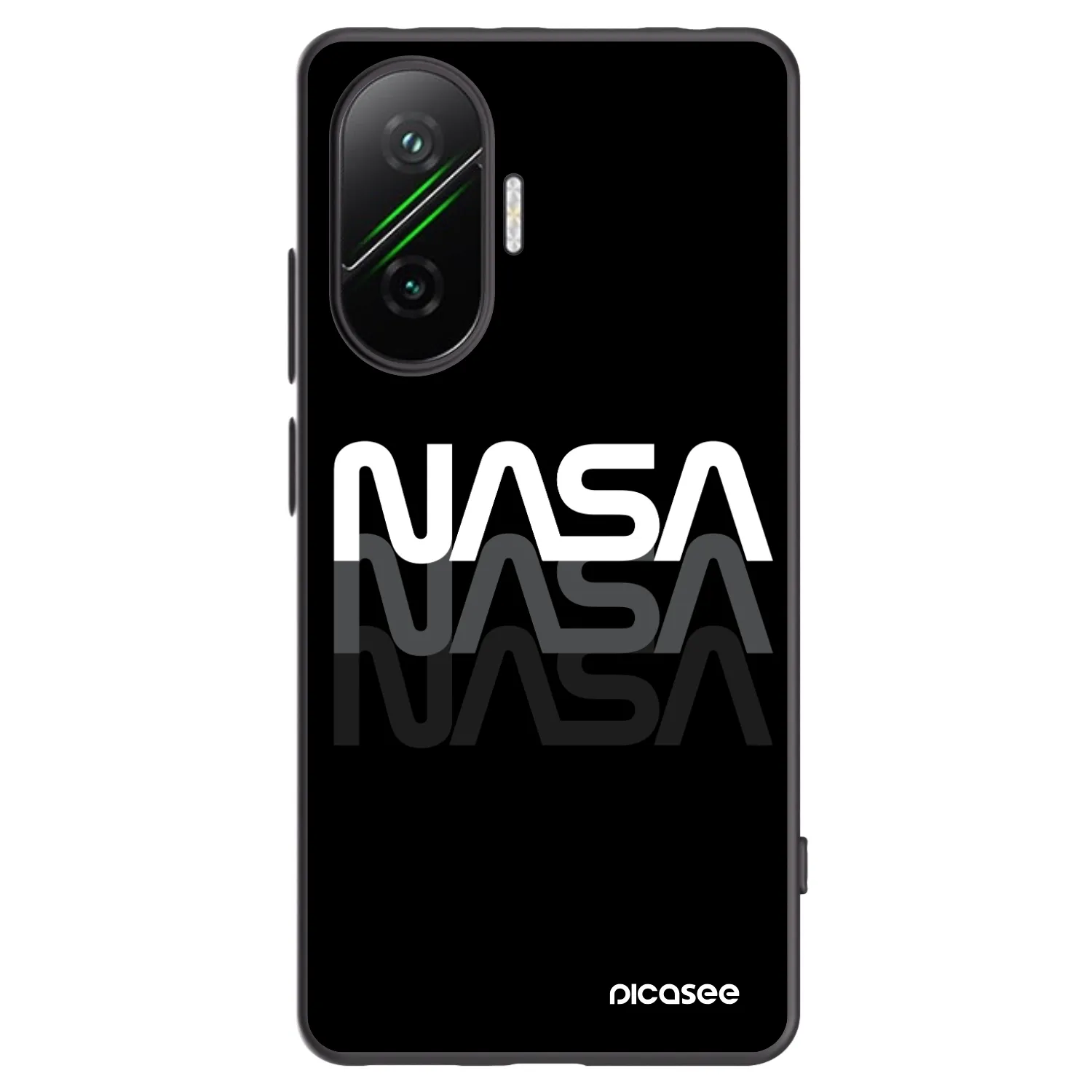 Picasee silikonový černý obal pro Xiaomi Poco F7 5G - NASA Triple