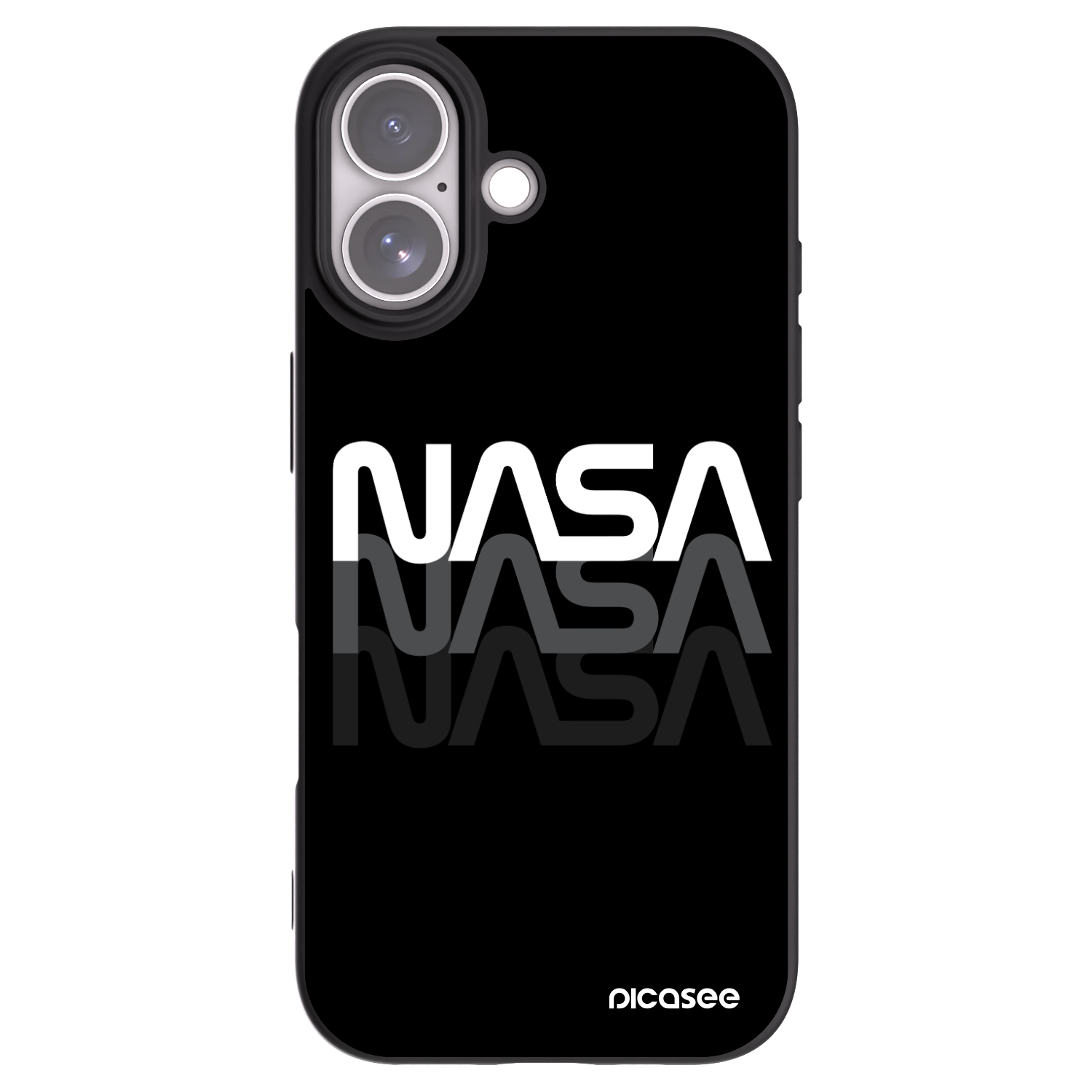 Picasee silikonový černý obal pro Apple iPhone 17 - NASA Triple