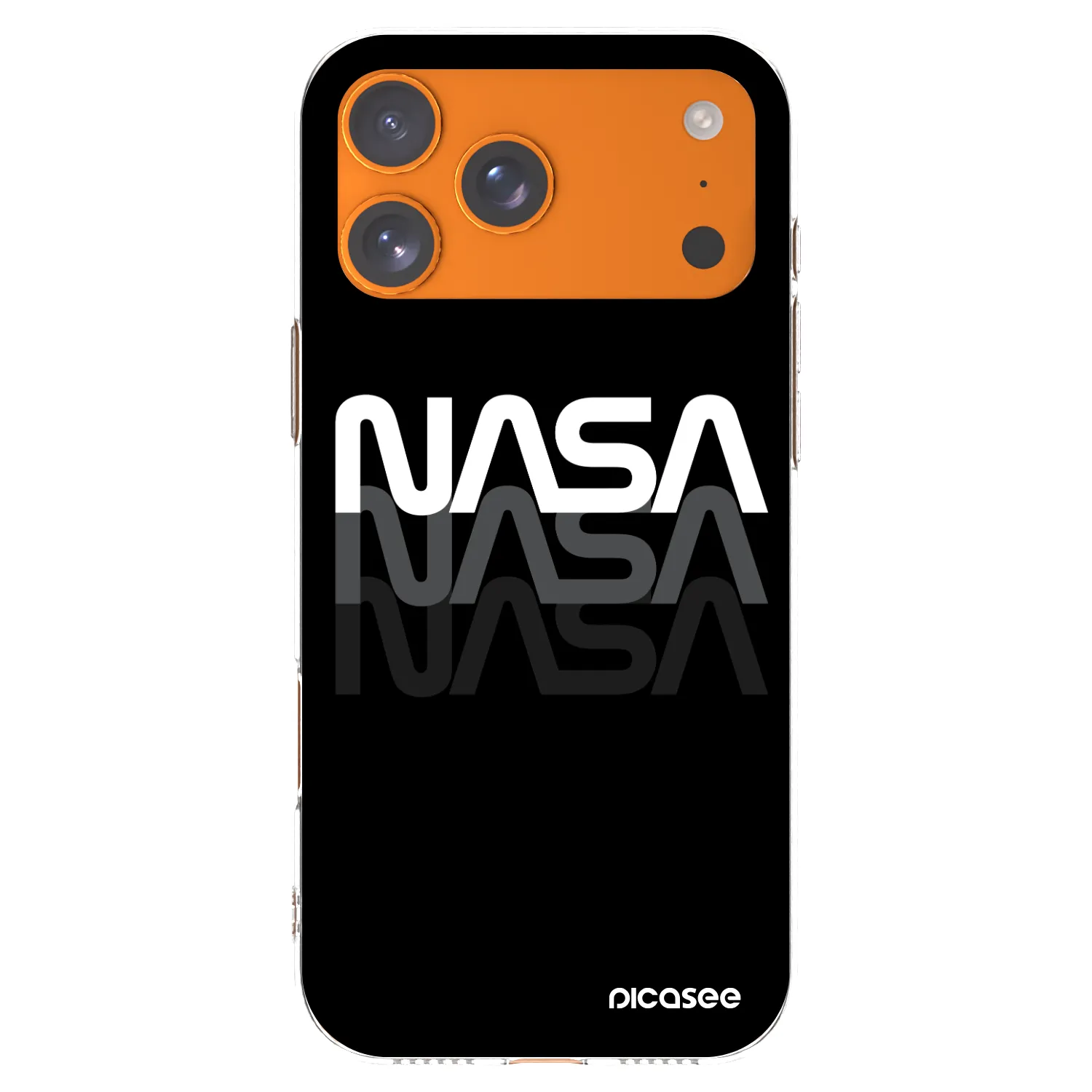 Picasee silikonový průhledný obal pro Apple iPhone 17 Pro Max - NASA Triple