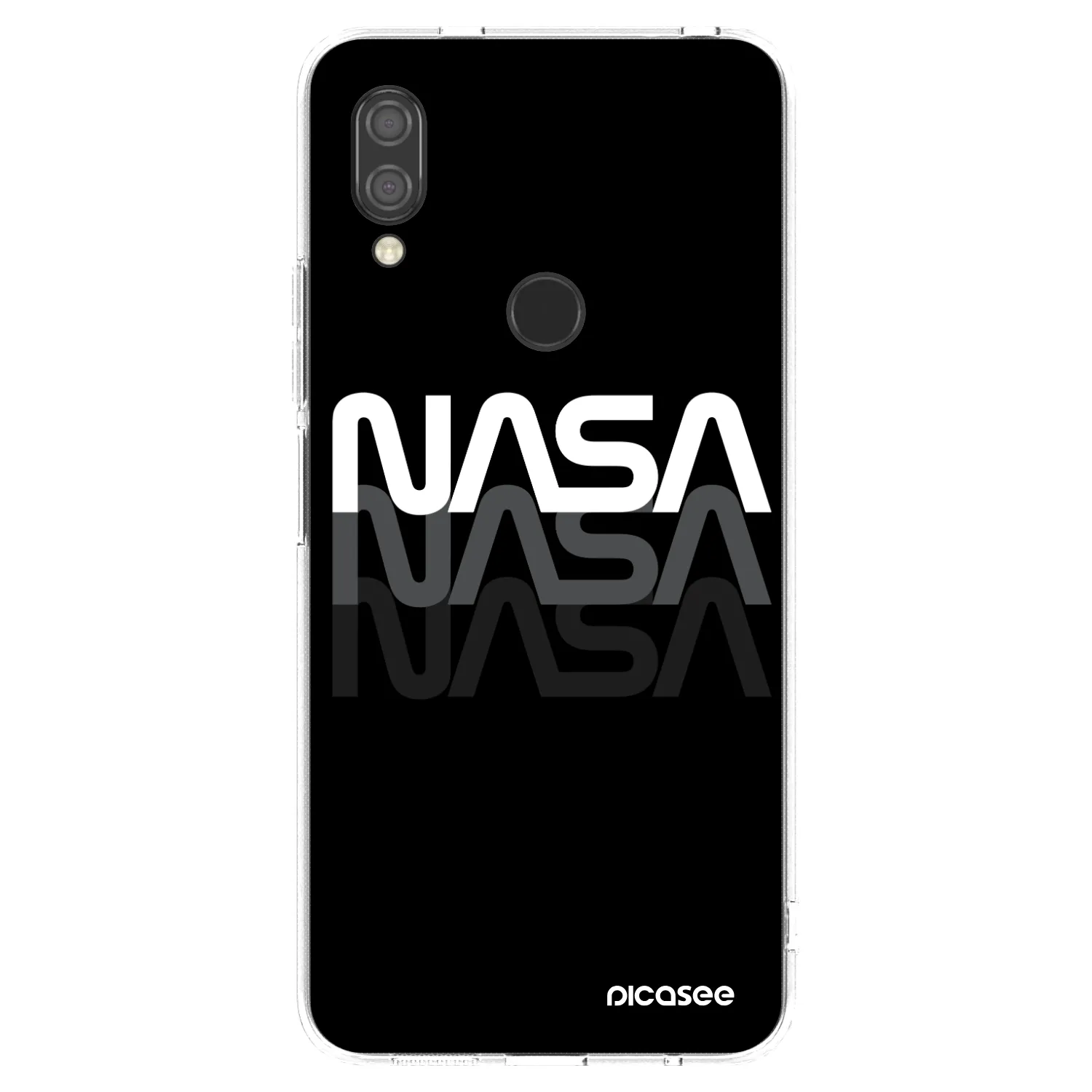 Picasee silikonový průhledný obal pro Xiaomi Redmi 7 - NASA Triple