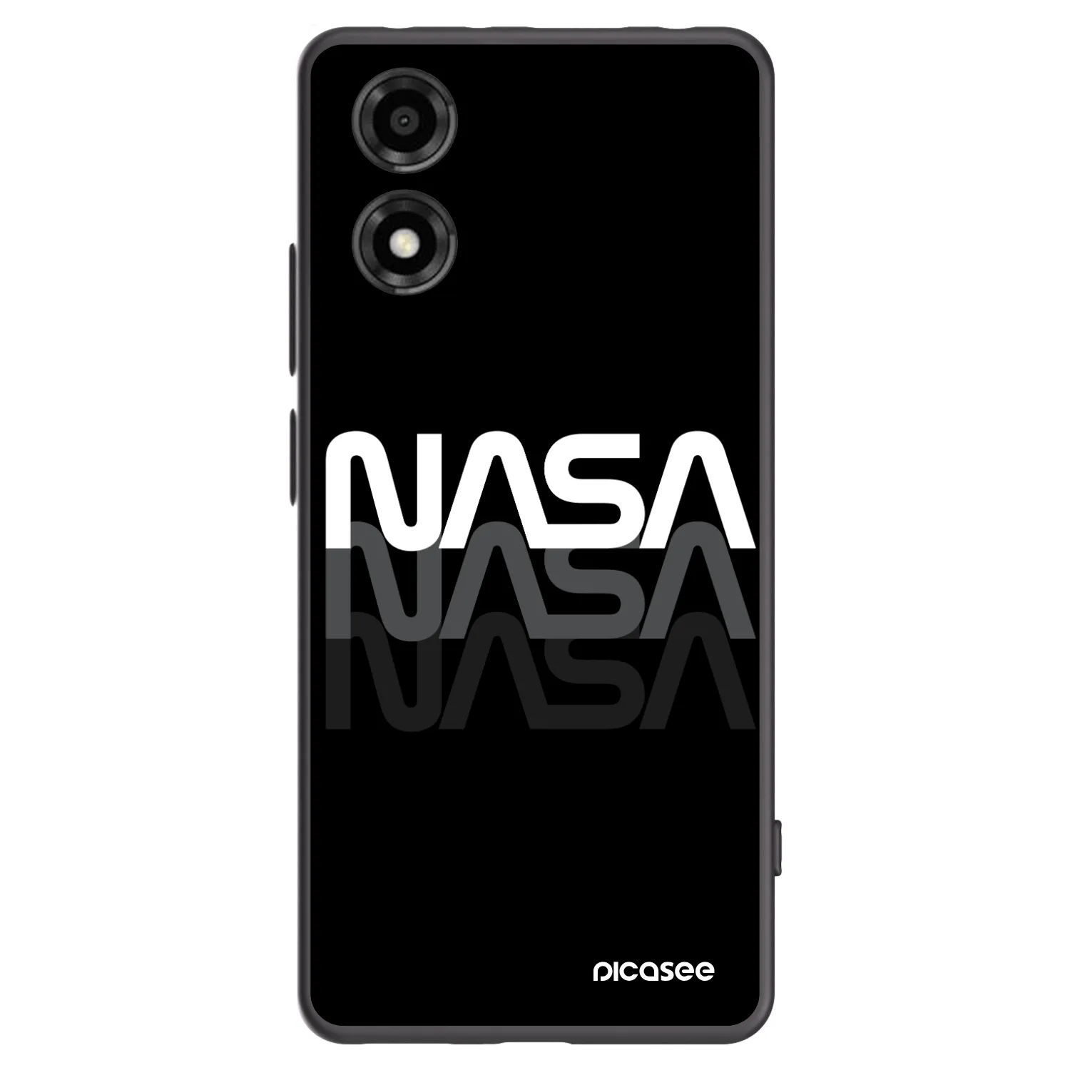 Picasee silikonový černý obal pro Motorola Moto E14 - NASA Triple