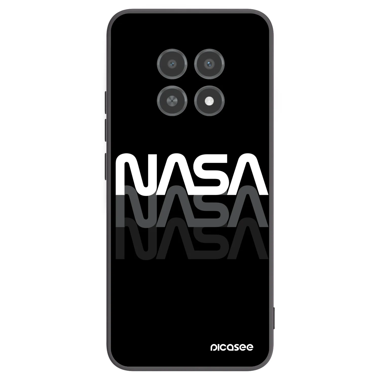 Picasee silikonový černý obal pro Realme 12X - NASA Triple