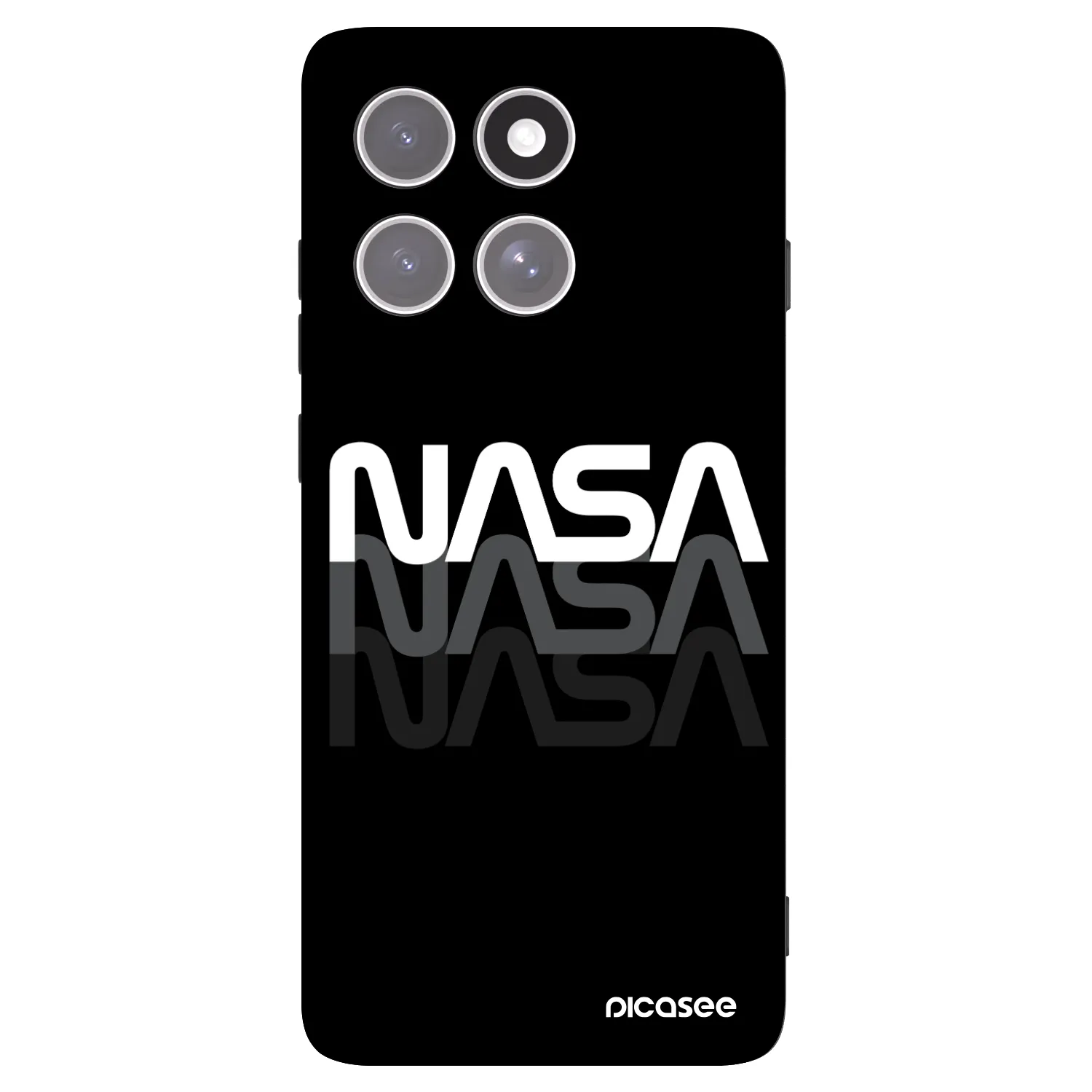 Picasee silikonový černý obal pro Motorola Edge 60 Pro - NASA Triple
