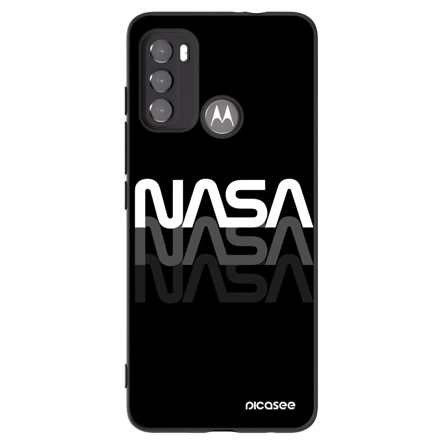 Picasee silikonový černý obal pro Motorola Edge 60 5G - NASA Triple