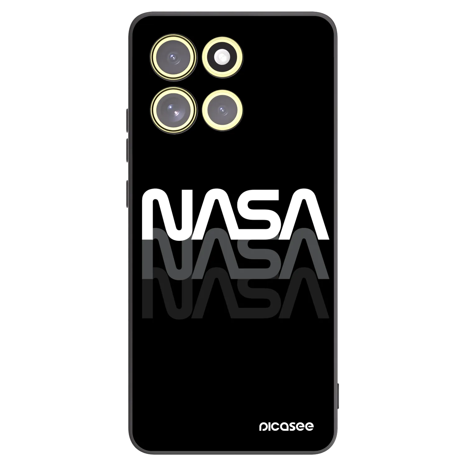Picasee silikonový černý obal pro Motorola Moto G86 5G - NASA Triple
