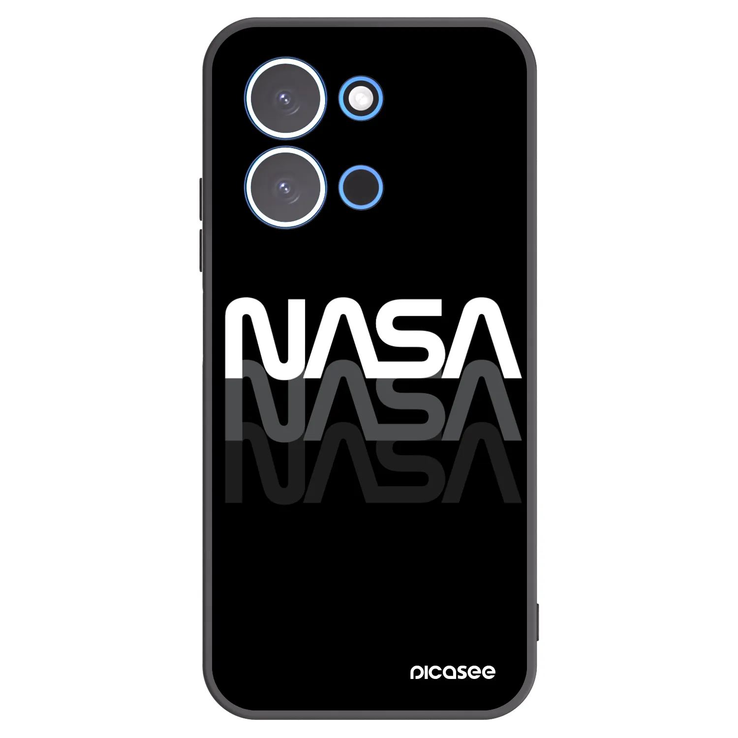 Picasee silikonový černý obal pro Xiaomi Redmi 15C 4G - NASA Triple