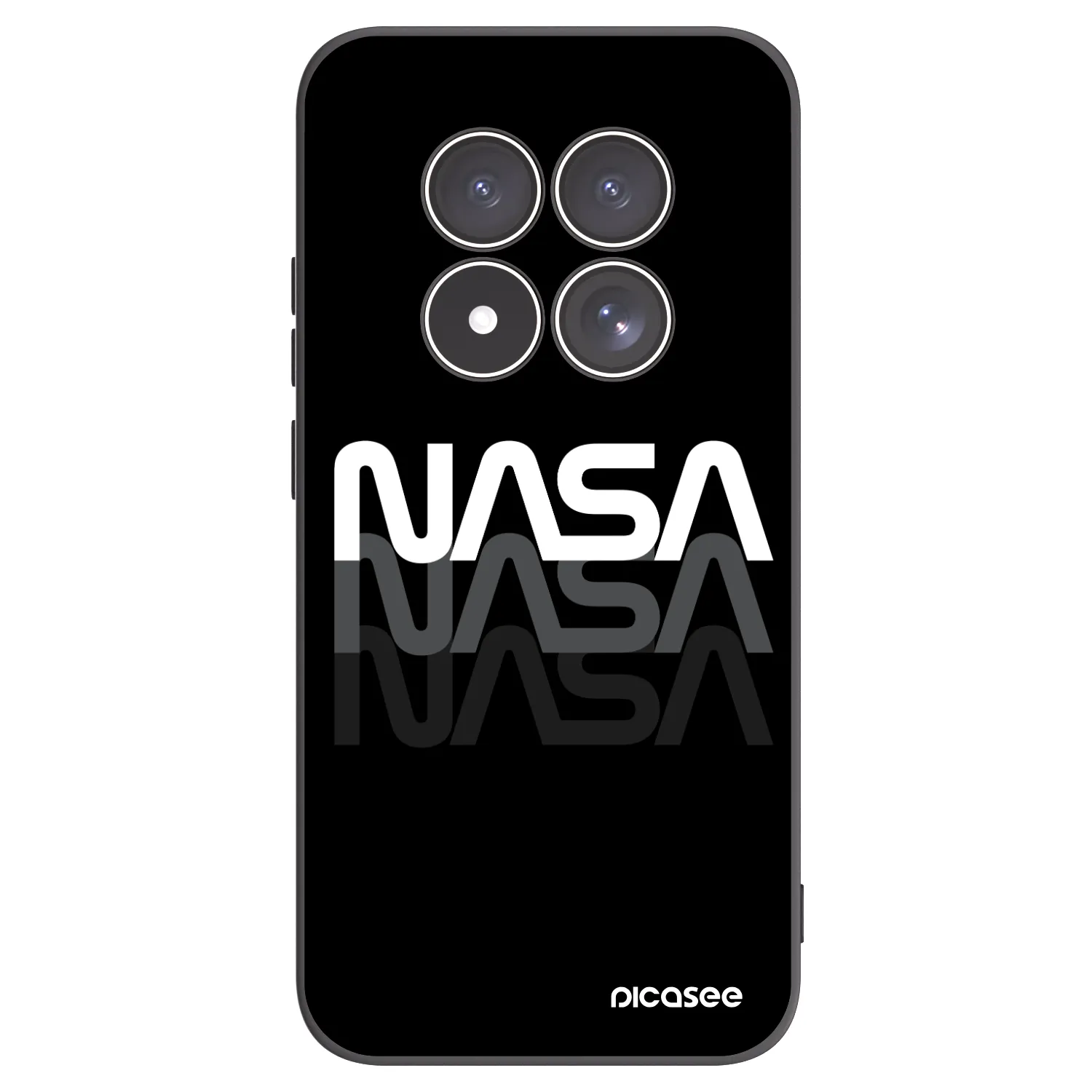 Picasee silikonový černý obal pro Xiaomi Redmi Note 15 Pro 4G - NASA Triple