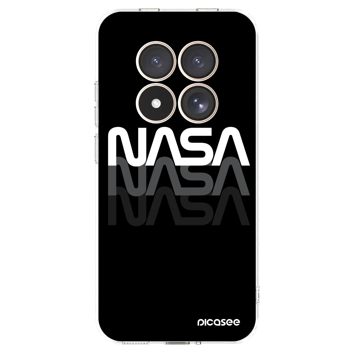 Picasee silikonový průhledný obal pro Xiaomi Redmi Note 15 Pro 4G - NASA Triple