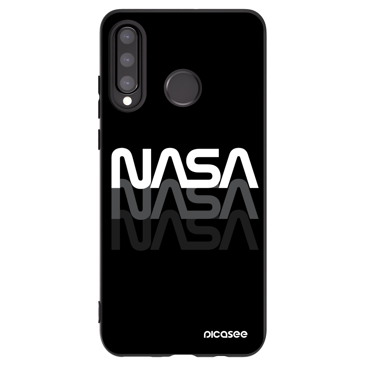 Picasee silikonový černý obal pro Huawei P30 Lite - NASA Triple