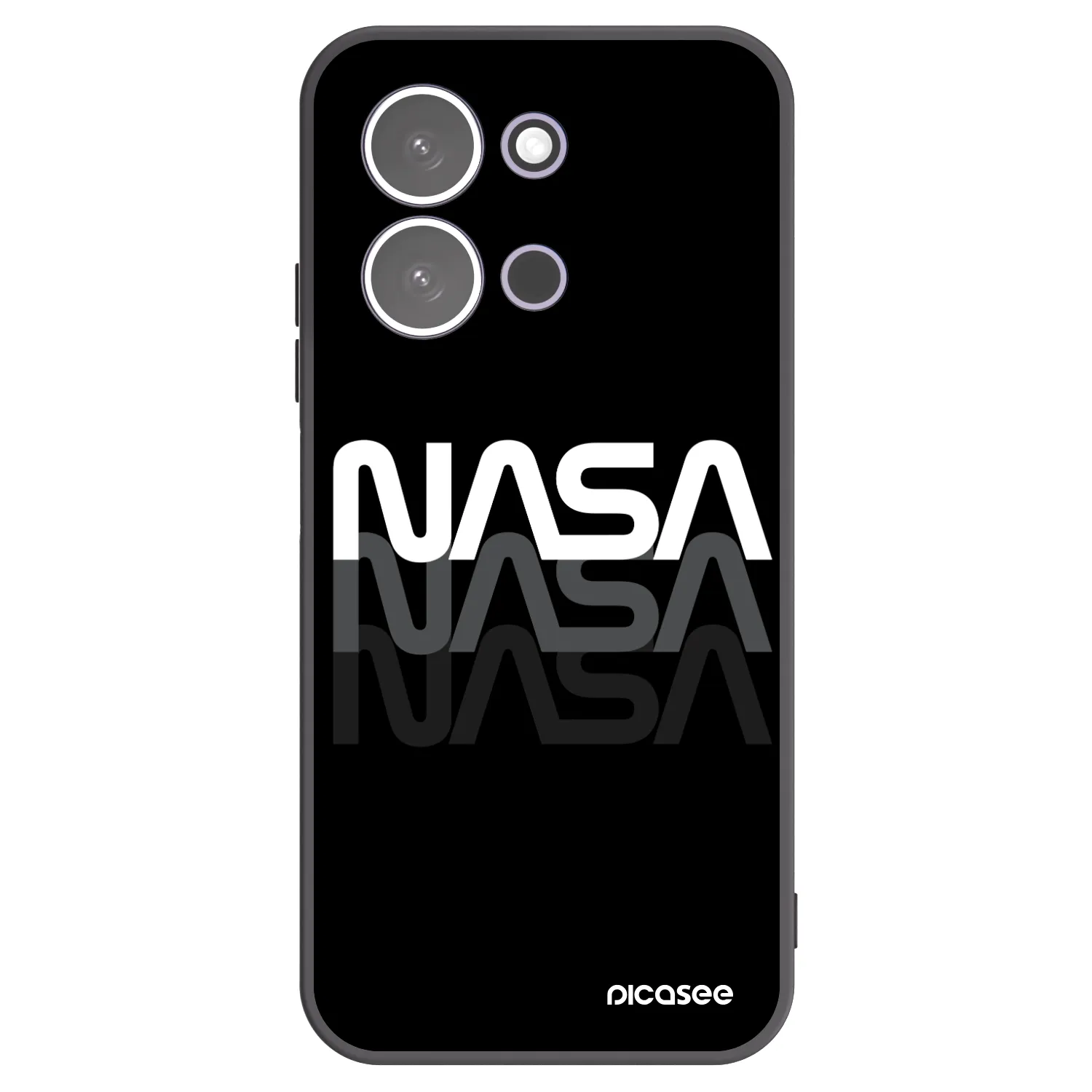 Picasee silikonový černý obal pro Xiaomi Redmi 15C 5G - NASA Triple