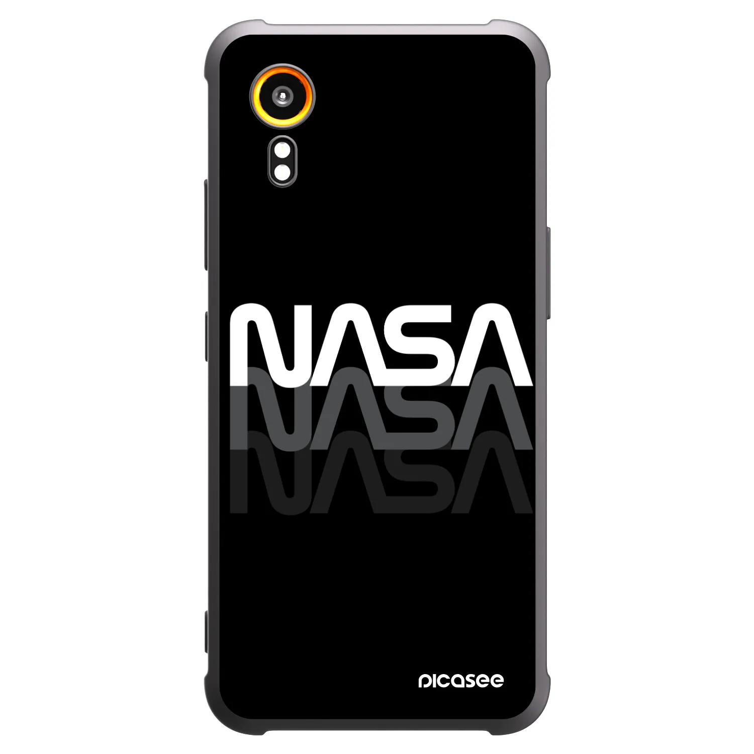 Picasee silikonový černý obal pro Samsung Galaxy Xcover 7 - NASA Triple