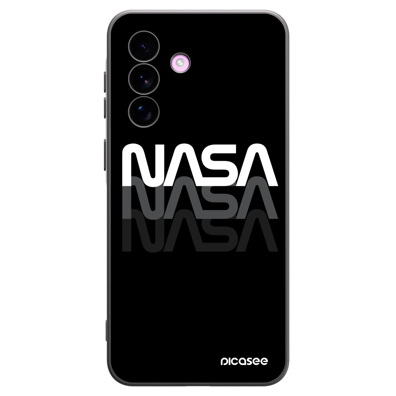 Picasee silikonový černý obal pro Samsung Galaxy A57 5G - NASA Triple