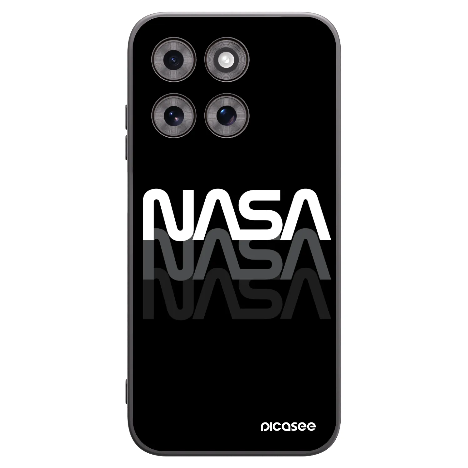 Picasee silikonový černý obal pro Motorola Moto G77 - NASA Triple