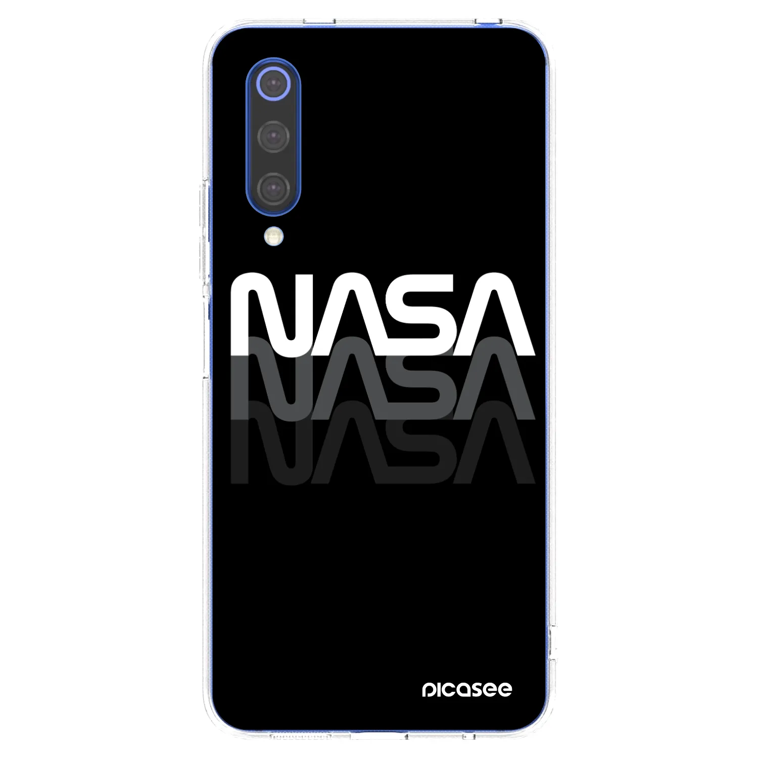 Picasee silikonový průhledný obal pro Xiaomi Mi 9 SE - NASA Triple
