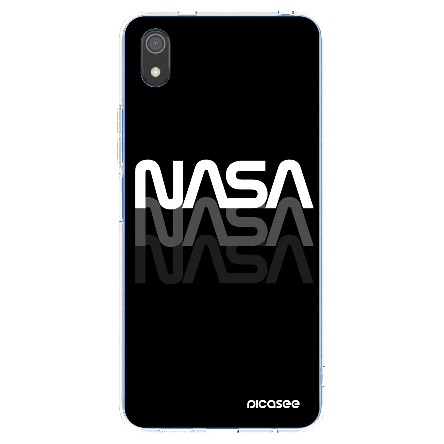 Picasee silikonový průhledný obal pro Xiaomi Redmi 7A - NASA Triple
