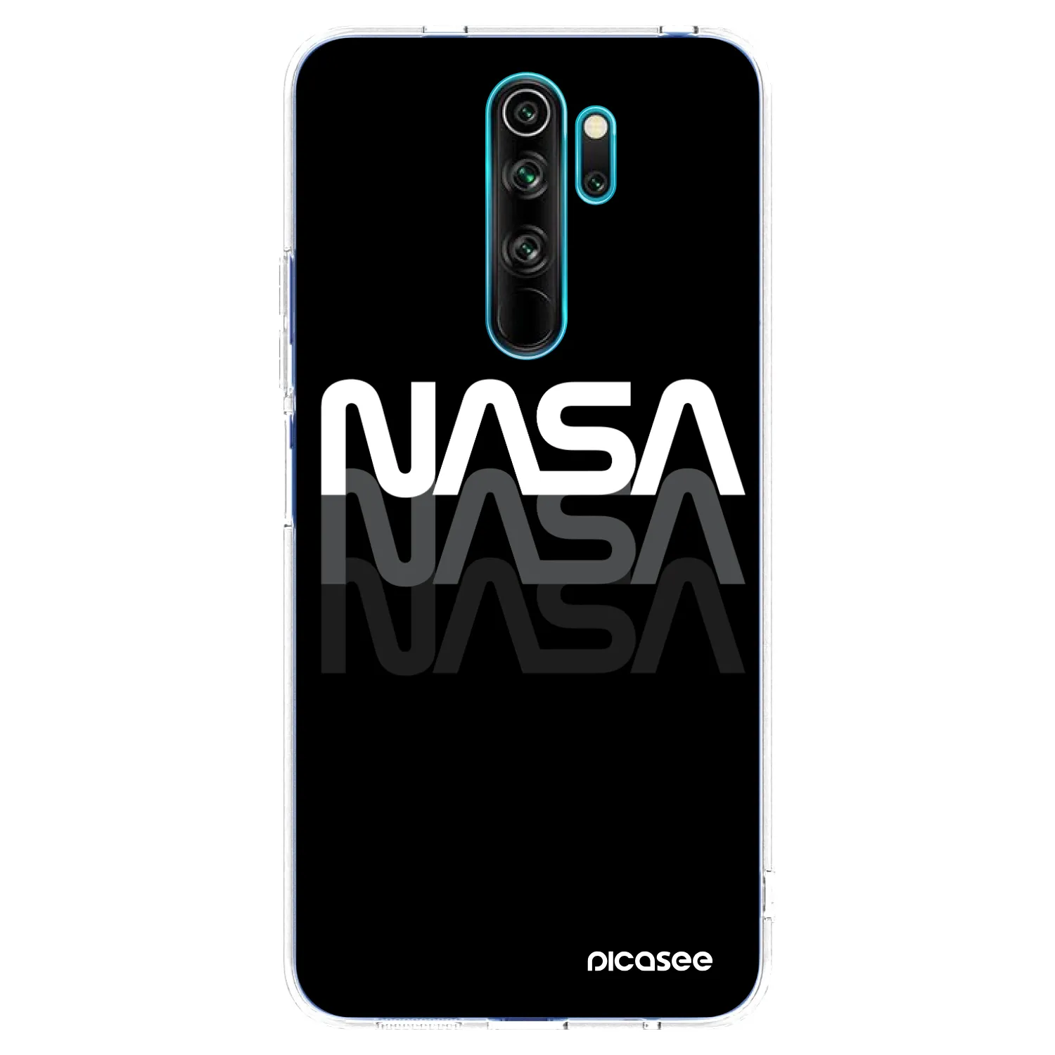 Picasee silikonový průhledný obal pro Xiaomi Redmi Note 8 Pro - NASA Triple