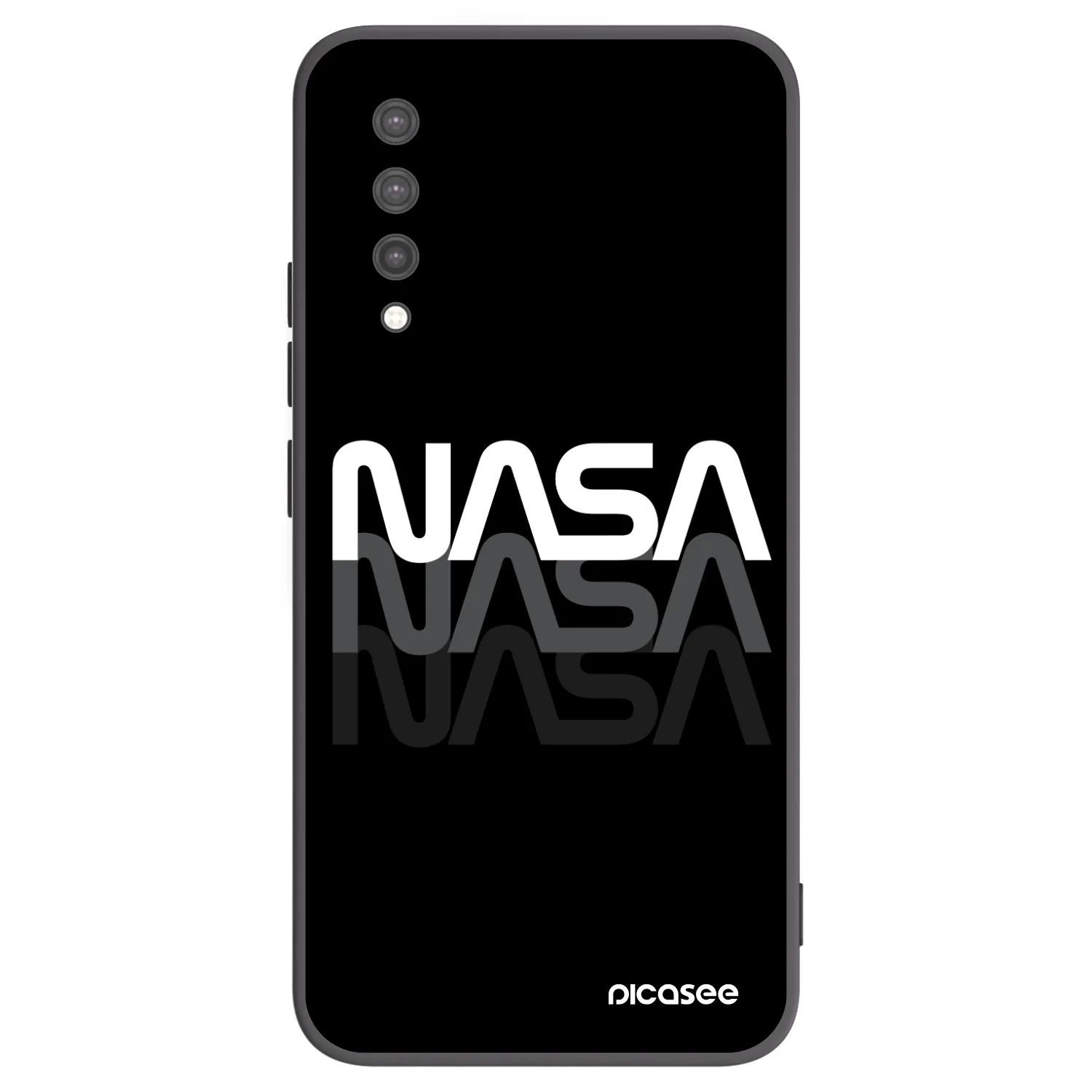 Picasee silikonový černý obal pro Xiaomi Mi 9 Lite - NASA Triple