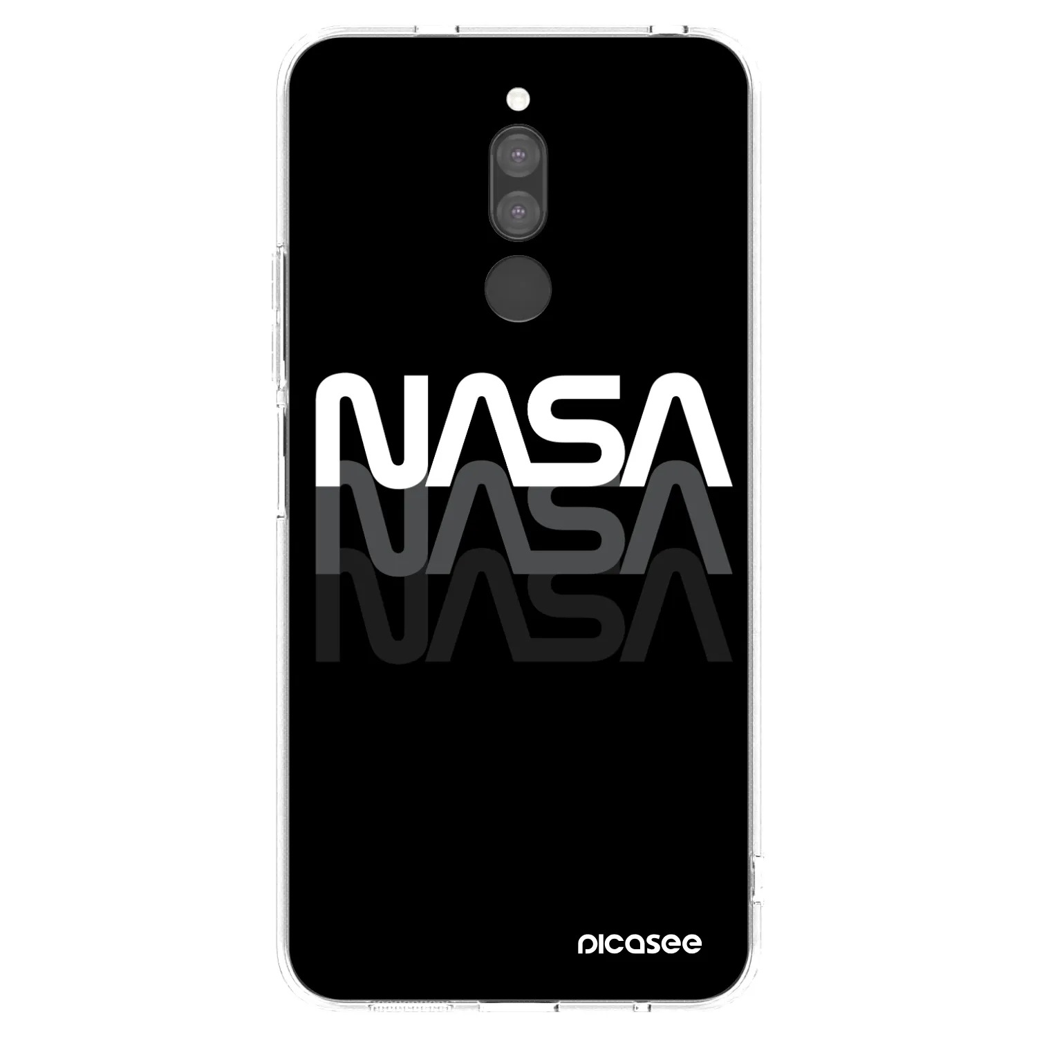 Picasee silikonový průhledný obal pro Xiaomi Redmi 8 - NASA Triple