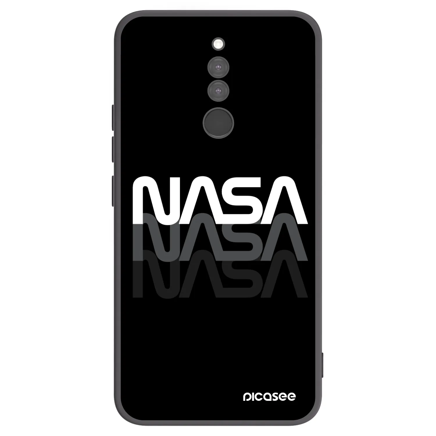 Picasee silikonový černý obal pro Xiaomi Redmi 8 - NASA Triple