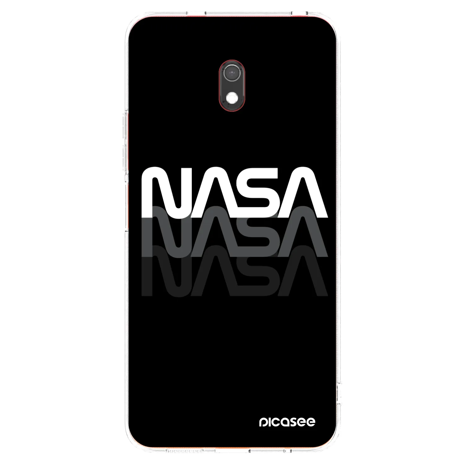 Picasee silikonový průhledný obal pro Xiaomi Redmi 8A - NASA Triple