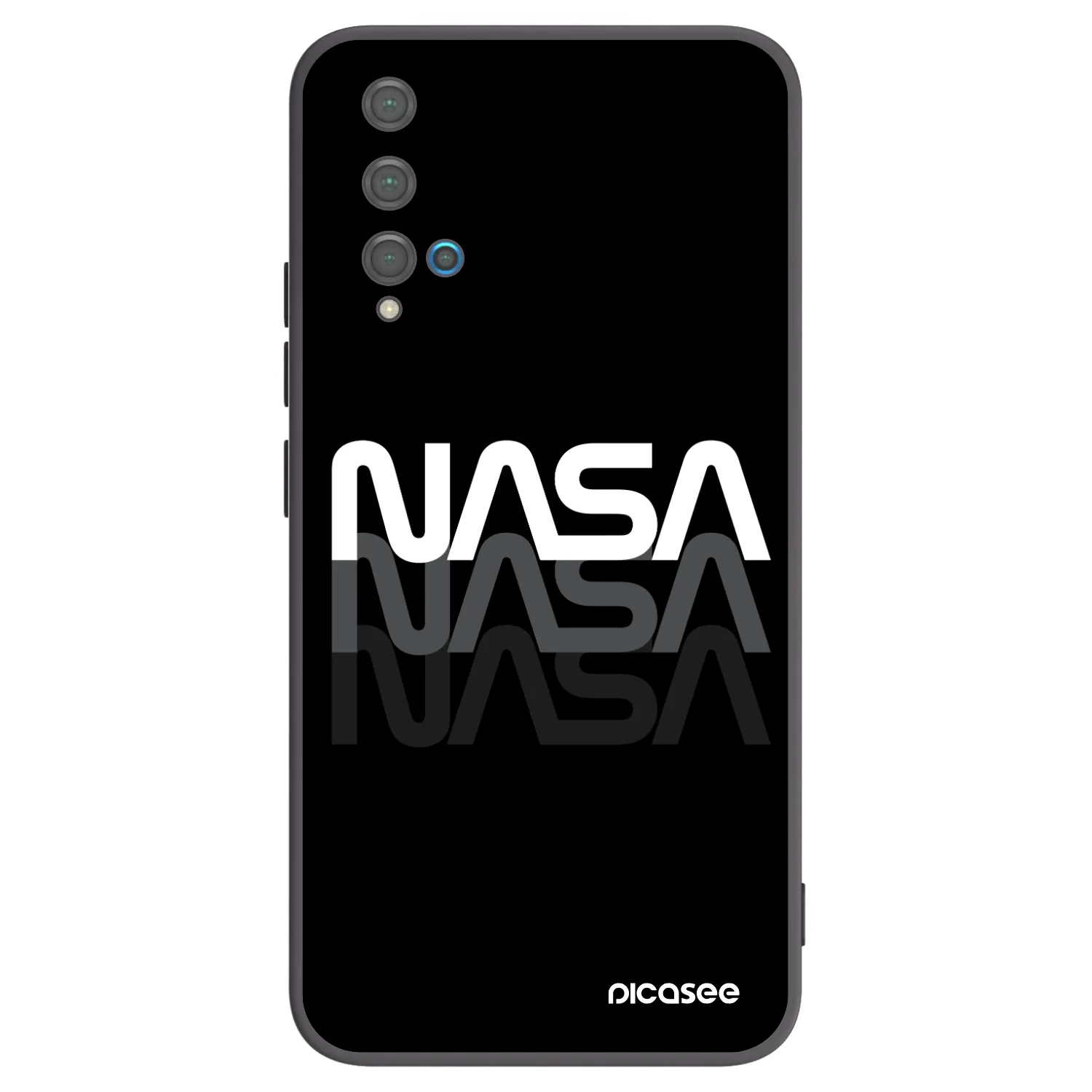 Picasee silikonový černý obal pro Huawei Nova 5T - NASA Triple