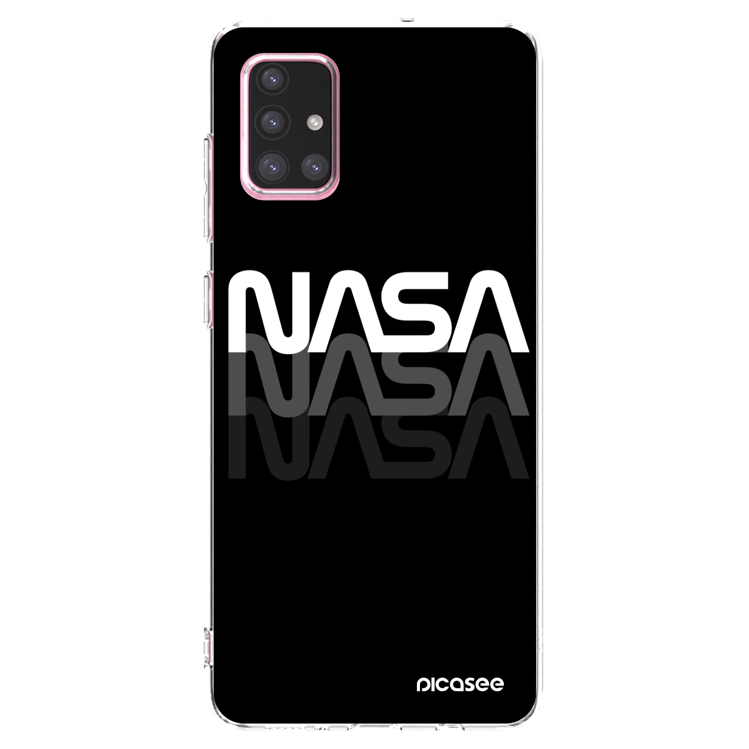 Picasee silikonový průhledný obal pro Samsung Galaxy A71 A715F - NASA Triple