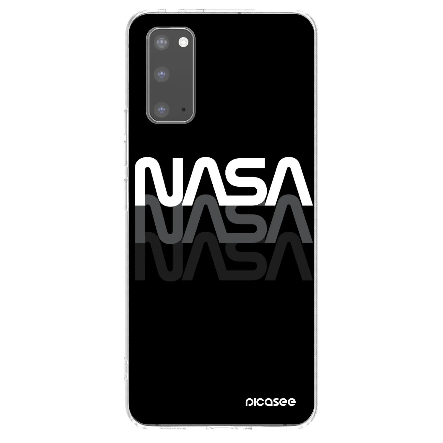 Picasee silikonový průhledný obal pro Samsung Galaxy S20 G980F - NASA Triple