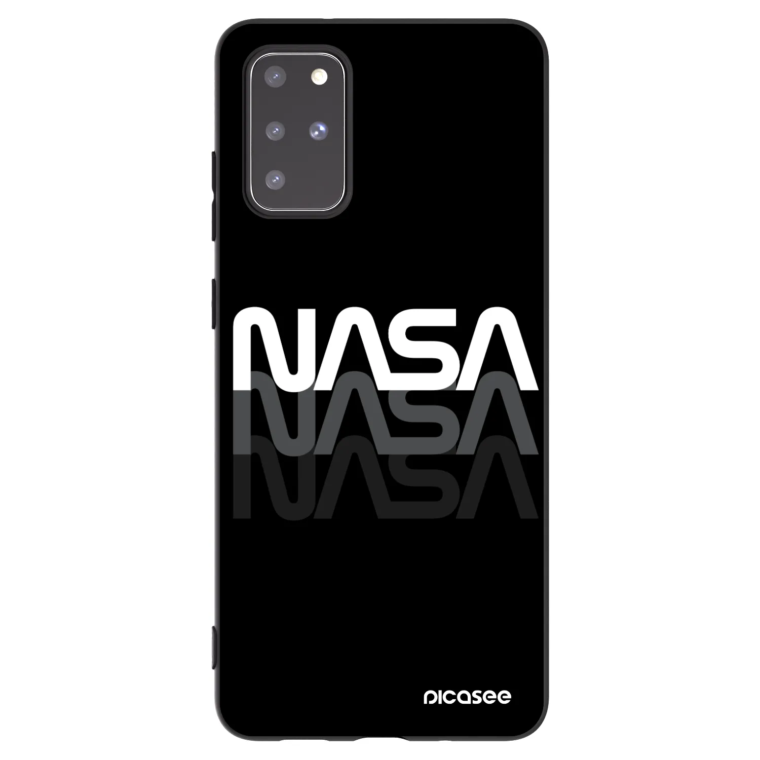 Picasee silikonový černý obal pro Samsung Galaxy S20+ G985F - NASA Triple