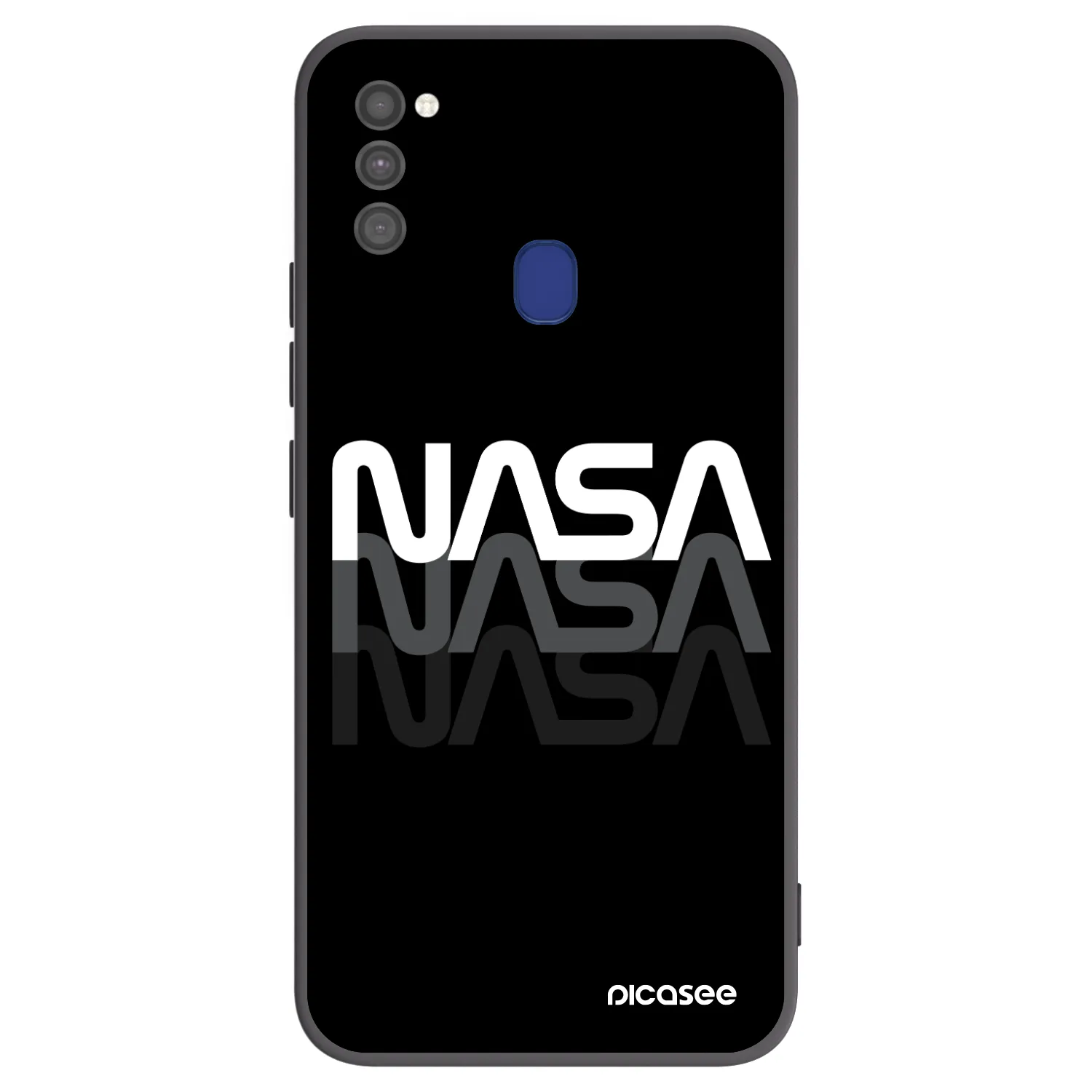 Picasee silikonový černý obal pro Samsung Galaxy M21 M215F - NASA Triple