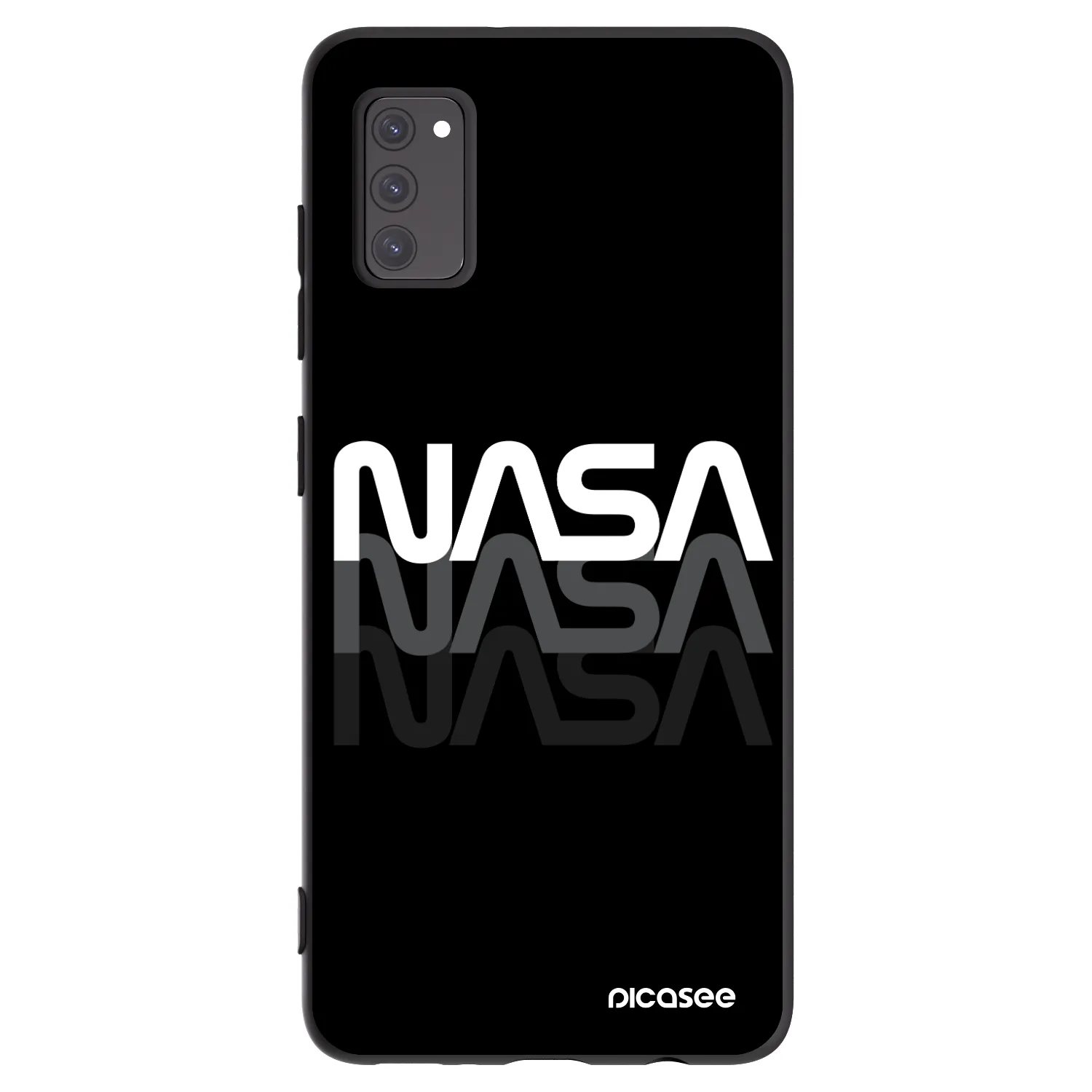 Picasee silikonový černý obal pro Samsung Galaxy A41 A415F - NASA Triple