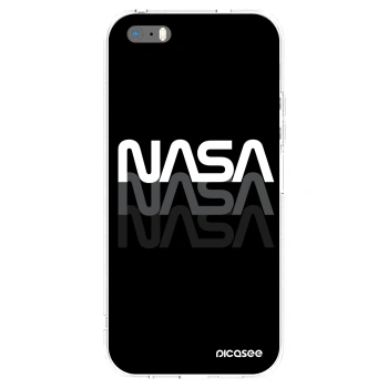 Picasee silikonový průhledný obal pro Apple iPhone 5/5S/SE - NASA Triple