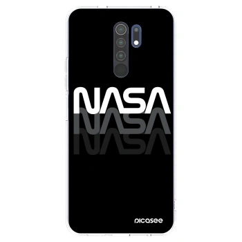 Picasee silikonový průhledný obal pro Xiaomi Redmi 9 - NASA Triple