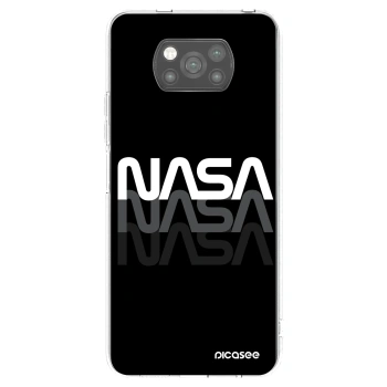 Picasee silikonový černý obal pro Xiaomi Poco X3 - NASA Triple