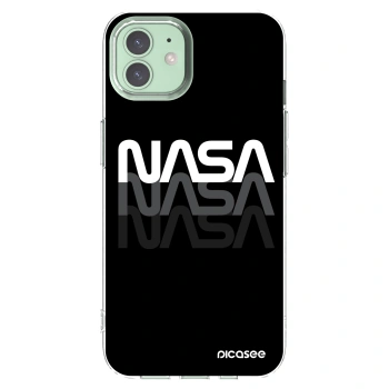 Picasee silikonový průhledný obal pro Apple iPhone 12 - NASA Triple