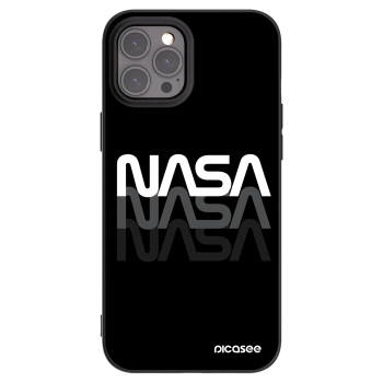 Picasee silikonový černý obal pro Apple iPhone 12 Pro Max - NASA Triple