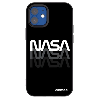 Picasee silikonový černý obal pro Apple iPhone 12 mini - NASA Triple