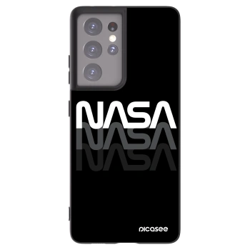 Picasee silikonový černý obal pro Samsung Galaxy S21 Ultra 5G G998B - NASA Triple