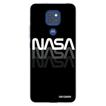 Picasee silikonový průhledný obal pro Motorola Moto G9 Play - NASA Triple