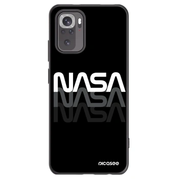 Picasee silikonový černý obal pro Xiaomi Redmi Note 10 - NASA Triple