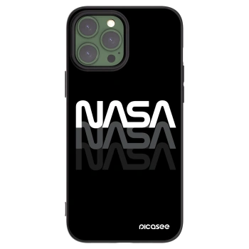 Picasee silikonový černý obal pro Apple iPhone 13 Pro Max - NASA Triple