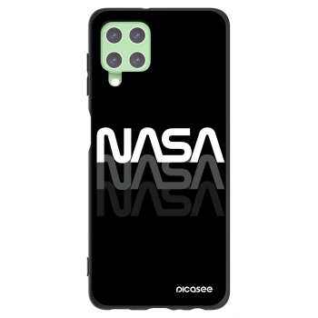 Picasee silikonový černý obal pro Samsung Galaxy A22 A225F 4G - NASA Triple