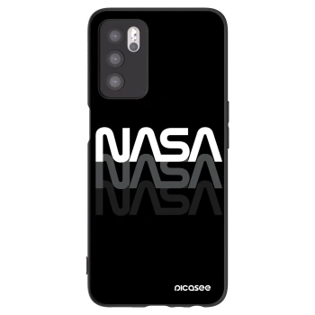 Picasee silikonový černý obal pro OPPO A16 - NASA Triple